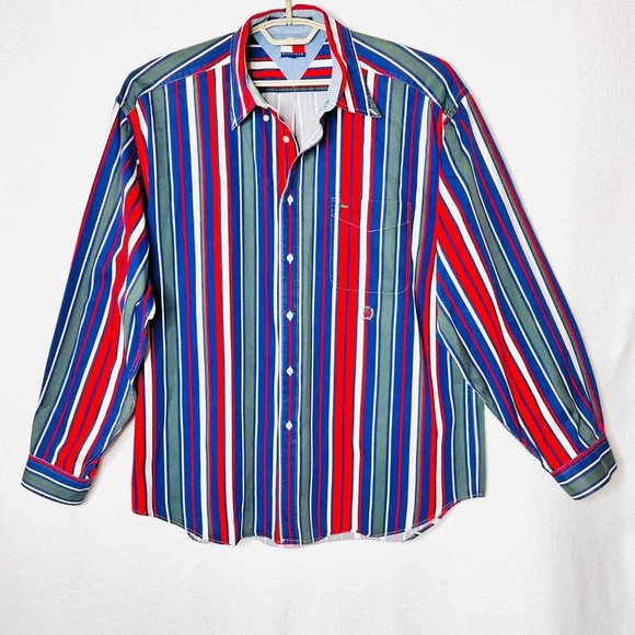 Vintage Tommy HIlfiger Classic Button Front Shirt - XL - Picture 1 of 7